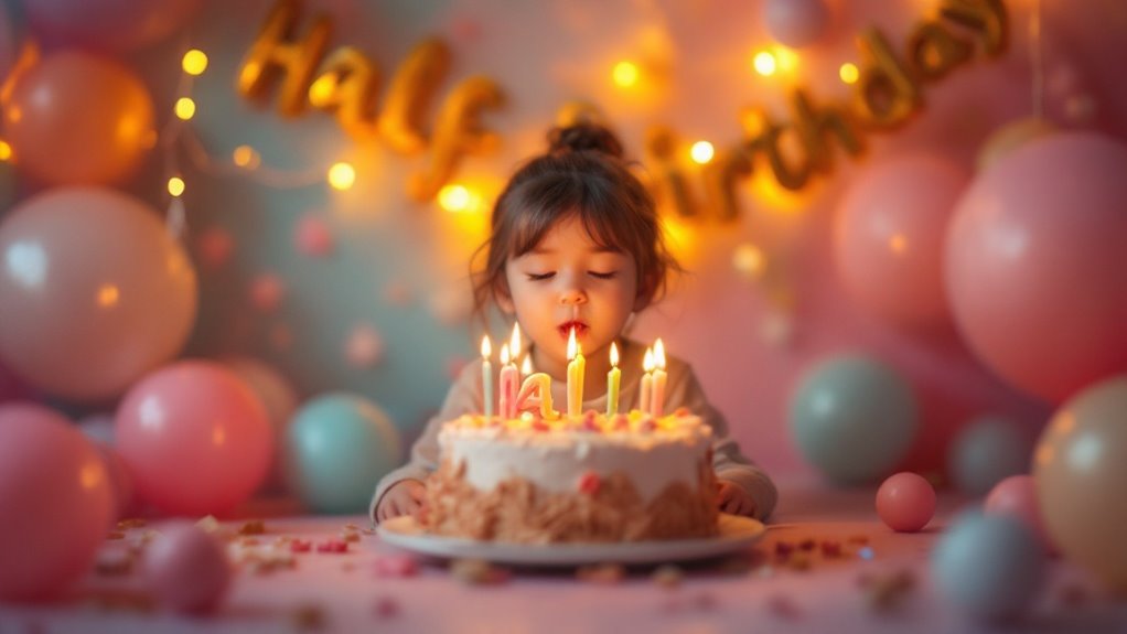 creative half birthday celebration