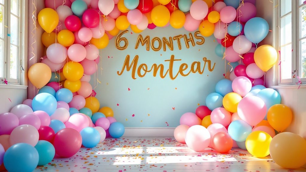 vibrant balloon celebration decor