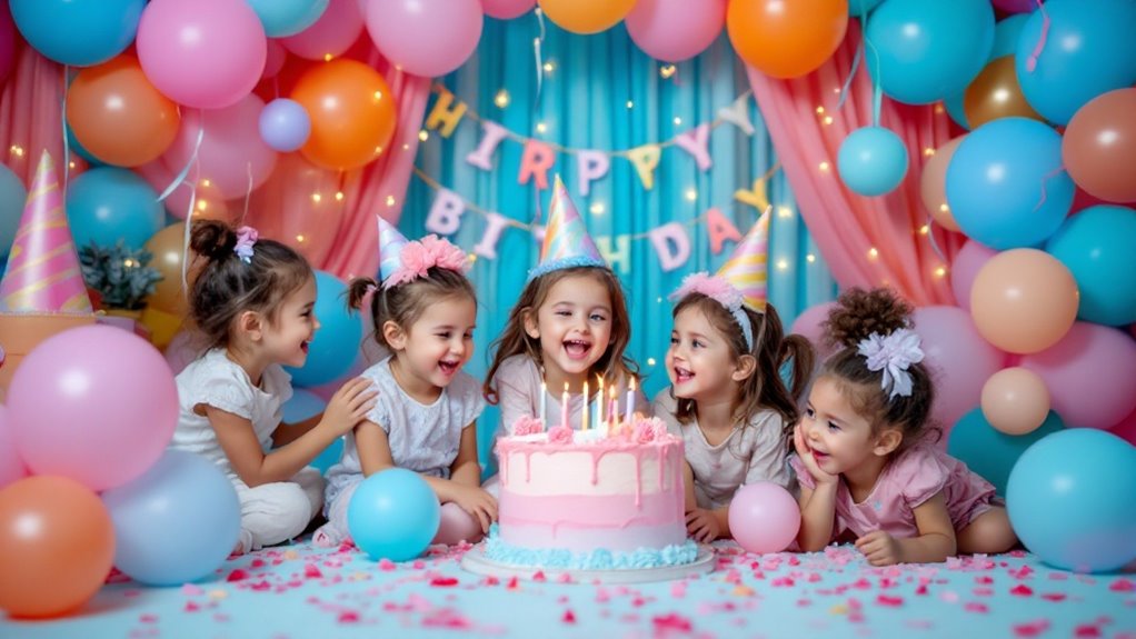 vibrant half birthday decorations